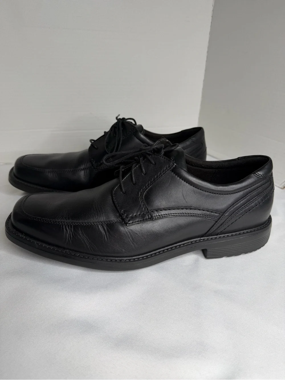 Rockport Black Men's Style Leader 2 Apron Toe Oxford Dress Shoes. Size 13